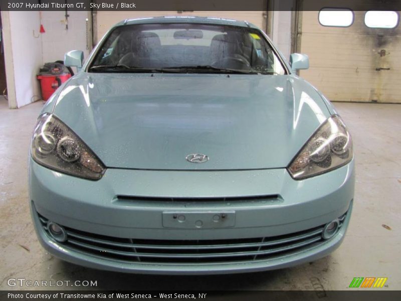 Sky Blue / Black 2007 Hyundai Tiburon GT