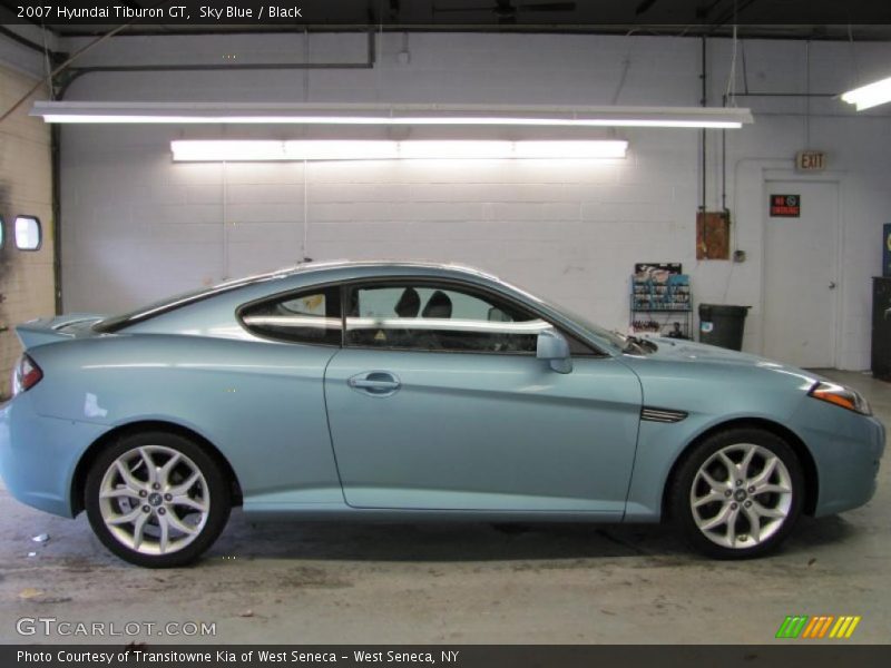 Sky Blue / Black 2007 Hyundai Tiburon GT