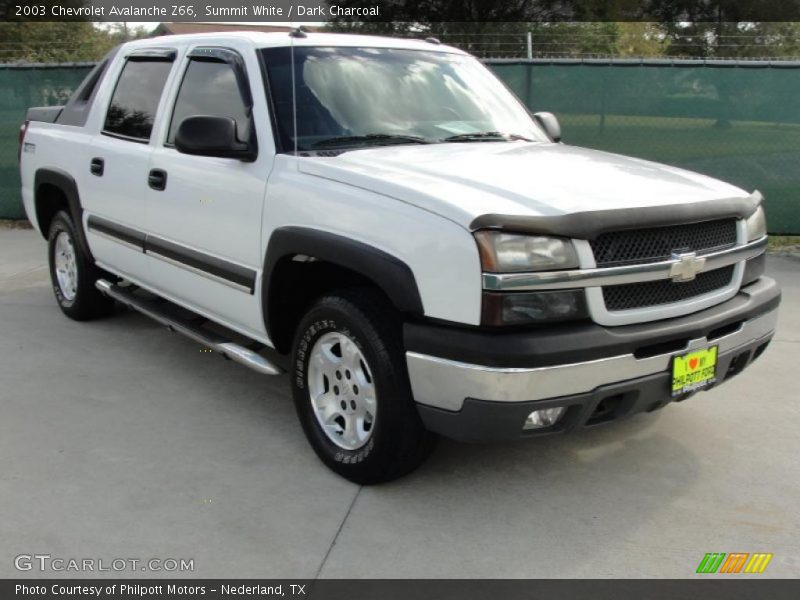 Summit White / Dark Charcoal 2003 Chevrolet Avalanche Z66