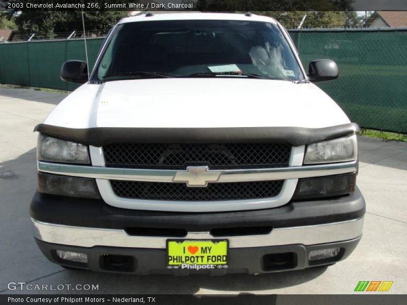 Summit White / Dark Charcoal 2003 Chevrolet Avalanche Z66