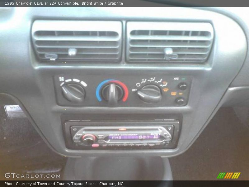 Bright White / Graphite 1999 Chevrolet Cavalier Z24 Convertible