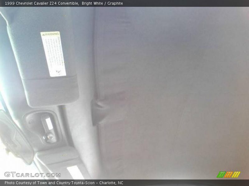 Bright White / Graphite 1999 Chevrolet Cavalier Z24 Convertible