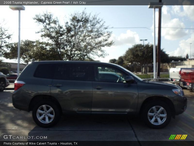 Cypress Green Pearl / Ash Gray 2008 Toyota Highlander