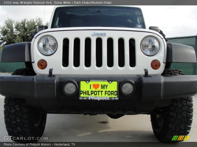 Stone White / Dark Khaki/Medium Khaki 2009 Jeep Wrangler Rubicon 4x4