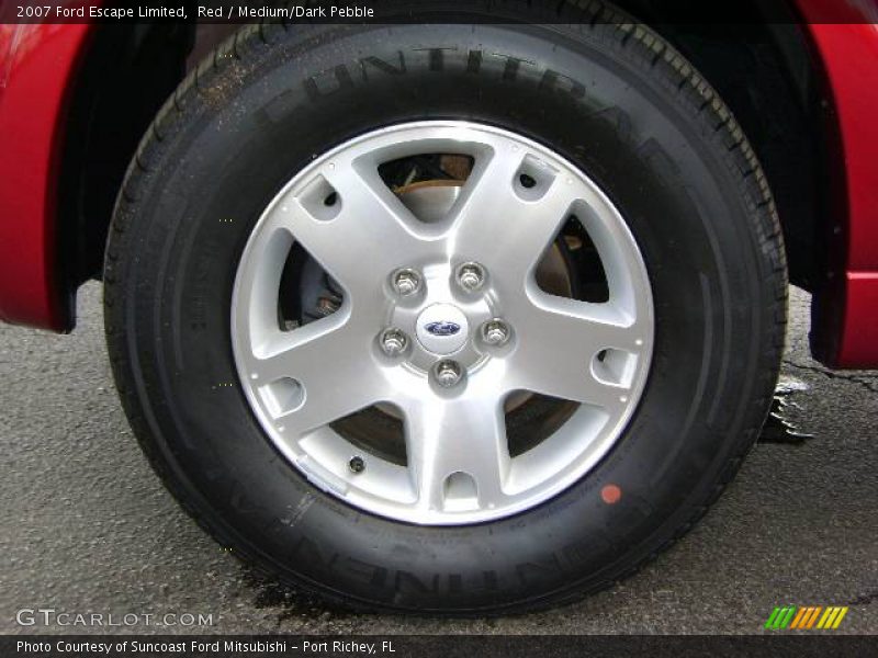 Red / Medium/Dark Pebble 2007 Ford Escape Limited