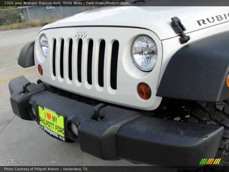 Stone White / Dark Khaki/Medium Khaki 2009 Jeep Wrangler Rubicon 4x4