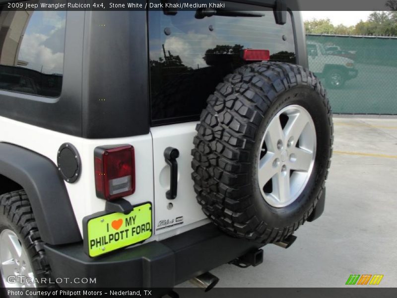 Stone White / Dark Khaki/Medium Khaki 2009 Jeep Wrangler Rubicon 4x4