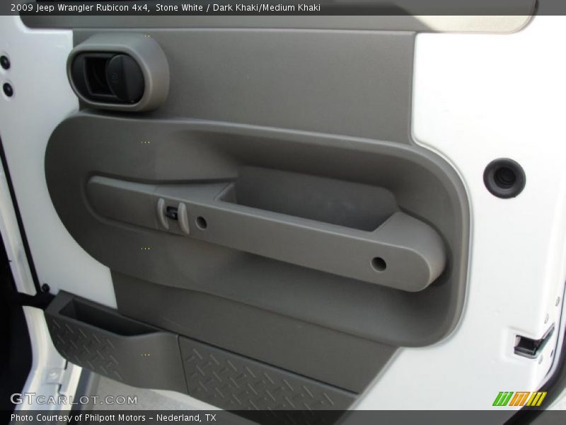 Stone White / Dark Khaki/Medium Khaki 2009 Jeep Wrangler Rubicon 4x4