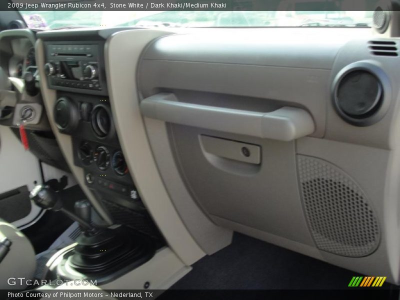 Stone White / Dark Khaki/Medium Khaki 2009 Jeep Wrangler Rubicon 4x4