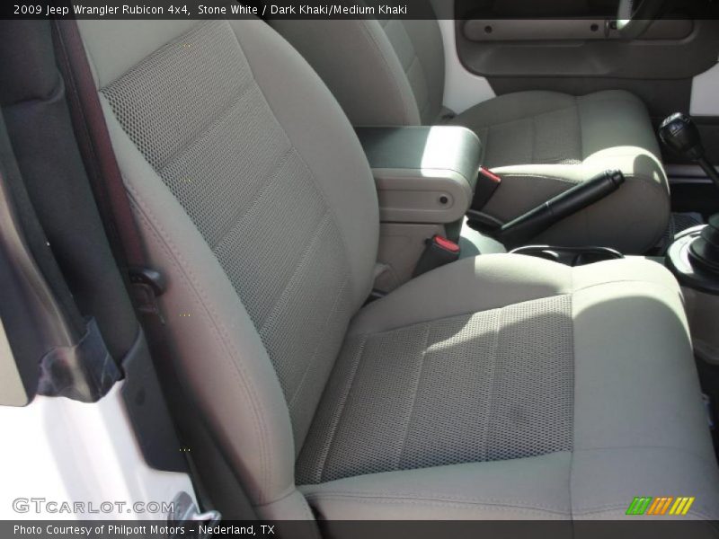 Stone White / Dark Khaki/Medium Khaki 2009 Jeep Wrangler Rubicon 4x4