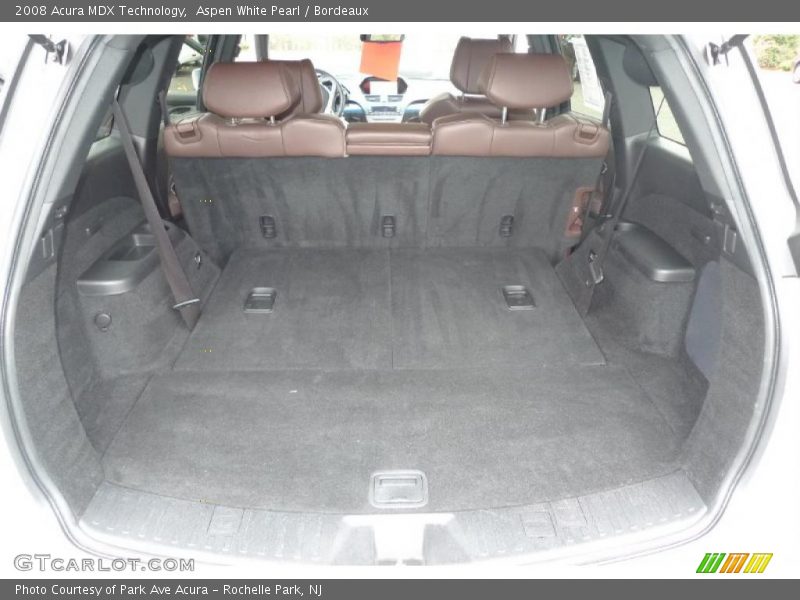 Aspen White Pearl / Bordeaux 2008 Acura MDX Technology