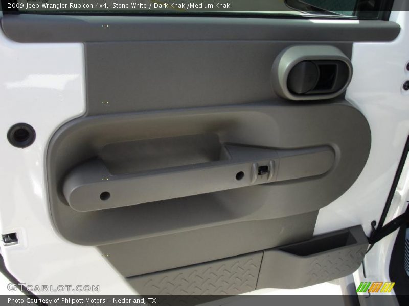 Stone White / Dark Khaki/Medium Khaki 2009 Jeep Wrangler Rubicon 4x4