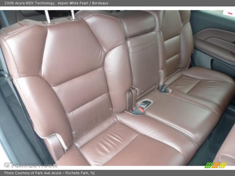 Aspen White Pearl / Bordeaux 2008 Acura MDX Technology