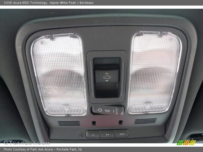 Aspen White Pearl / Bordeaux 2008 Acura MDX Technology