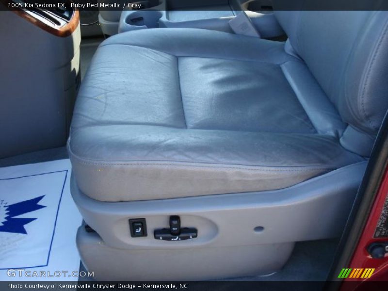 Ruby Red Metallic / Gray 2005 Kia Sedona EX