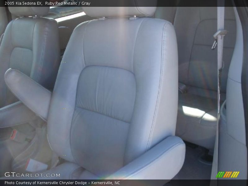 Ruby Red Metallic / Gray 2005 Kia Sedona EX