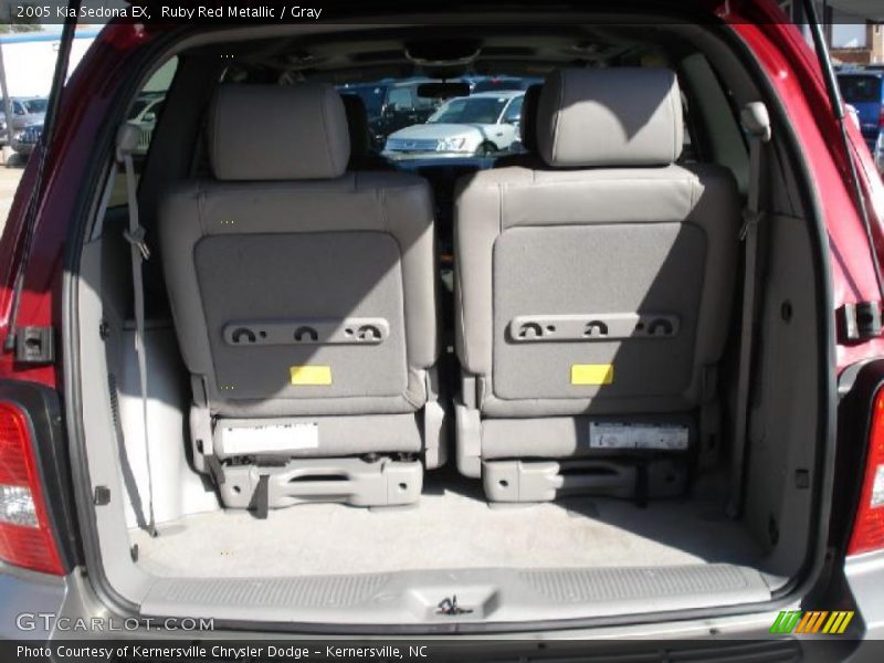 Ruby Red Metallic / Gray 2005 Kia Sedona EX