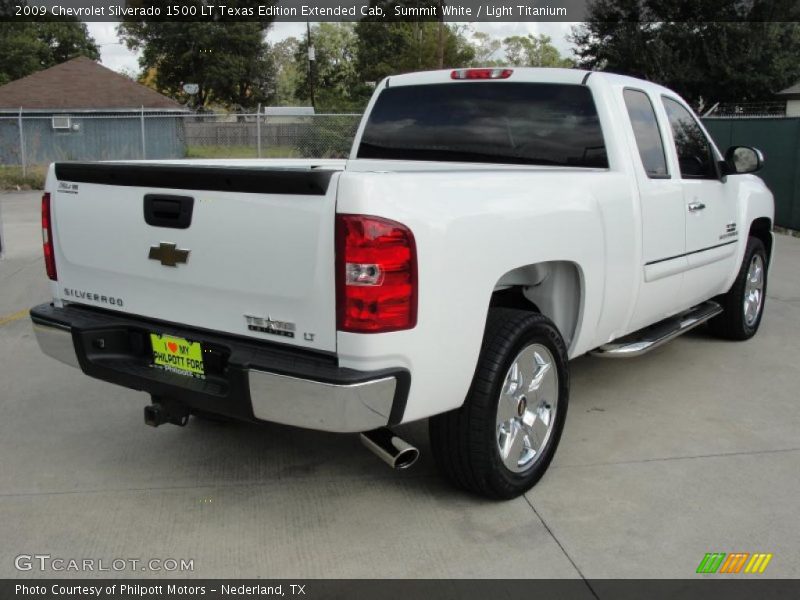 Summit White / Light Titanium 2009 Chevrolet Silverado 1500 LT Texas Edition Extended Cab