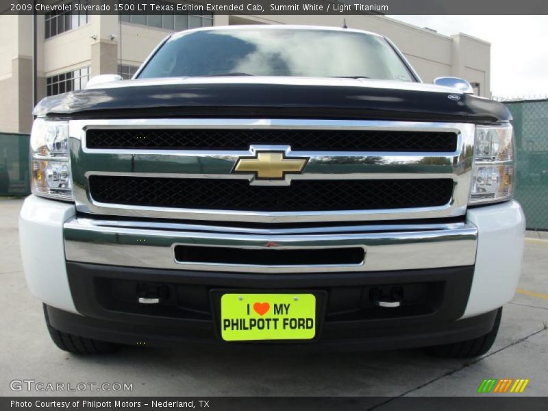 Summit White / Light Titanium 2009 Chevrolet Silverado 1500 LT Texas Edition Extended Cab