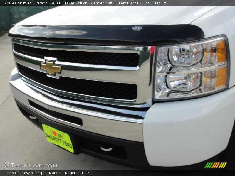 Summit White / Light Titanium 2009 Chevrolet Silverado 1500 LT Texas Edition Extended Cab