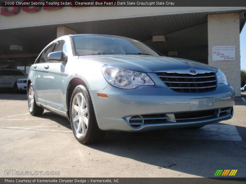Clearwater Blue Pearl / Dark Slate Gray/Light Slate Gray 2008 Chrysler Sebring Touring Sedan