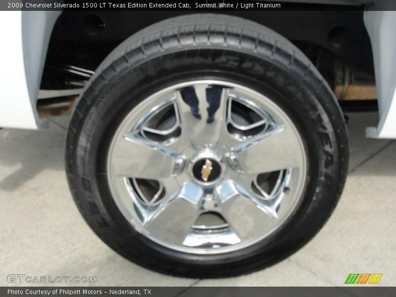 Summit White / Light Titanium 2009 Chevrolet Silverado 1500 LT Texas Edition Extended Cab
