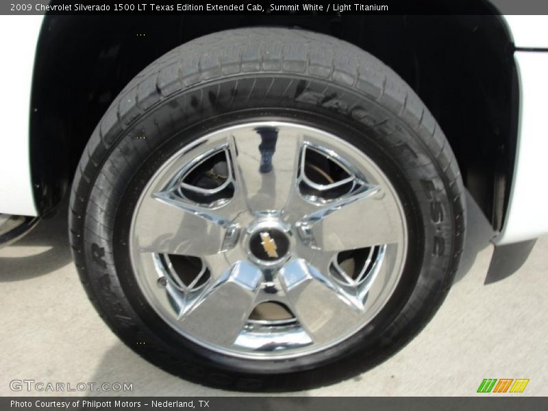 Summit White / Light Titanium 2009 Chevrolet Silverado 1500 LT Texas Edition Extended Cab