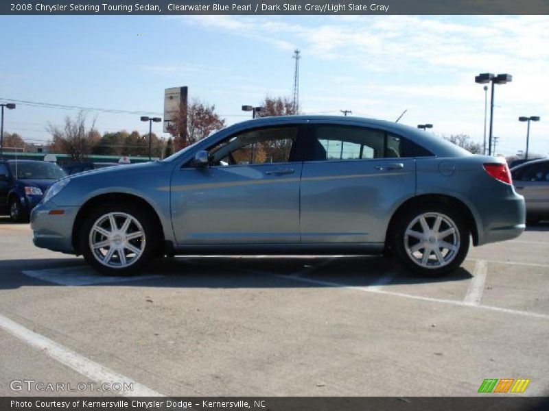 Clearwater Blue Pearl / Dark Slate Gray/Light Slate Gray 2008 Chrysler Sebring Touring Sedan