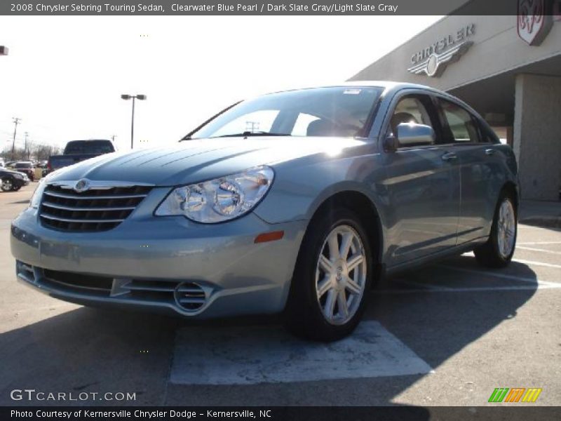 Clearwater Blue Pearl / Dark Slate Gray/Light Slate Gray 2008 Chrysler Sebring Touring Sedan