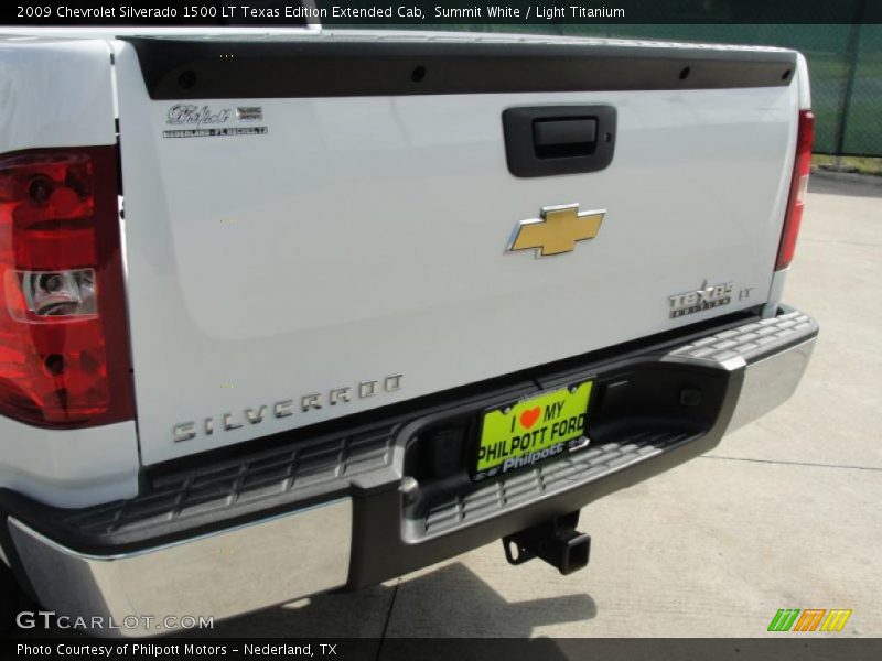 Summit White / Light Titanium 2009 Chevrolet Silverado 1500 LT Texas Edition Extended Cab