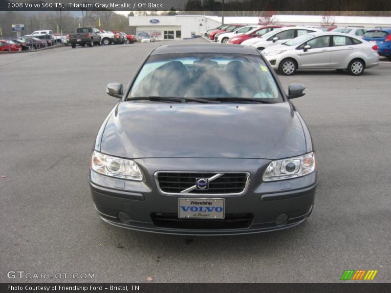 Titanium Gray Metallic / Off Black 2008 Volvo S60 T5