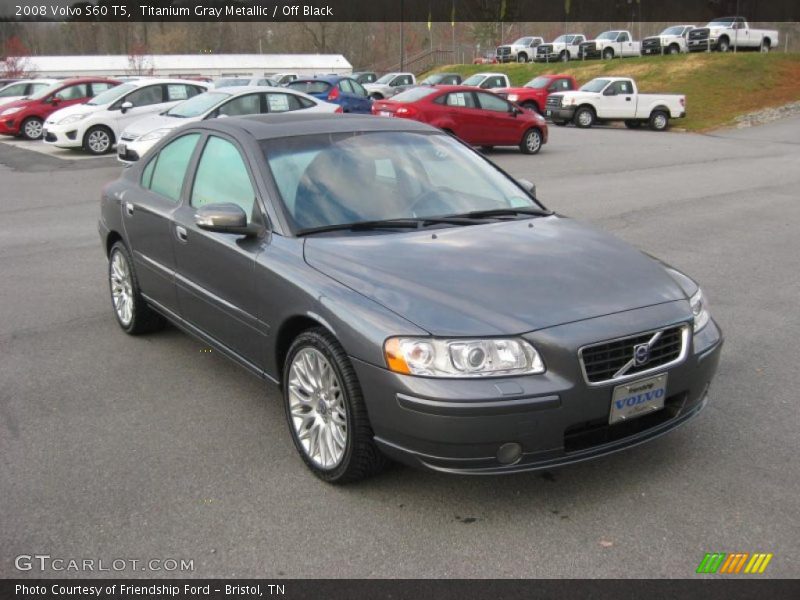 Titanium Gray Metallic / Off Black 2008 Volvo S60 T5