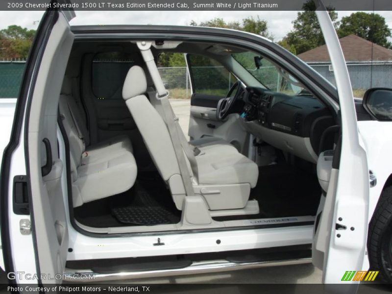 Summit White / Light Titanium 2009 Chevrolet Silverado 1500 LT Texas Edition Extended Cab