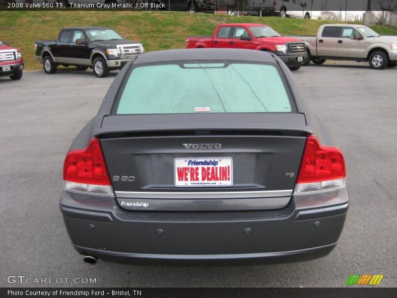 Titanium Gray Metallic / Off Black 2008 Volvo S60 T5