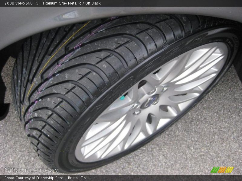 Titanium Gray Metallic / Off Black 2008 Volvo S60 T5