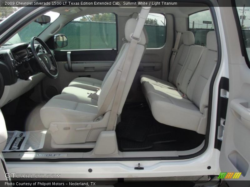 Summit White / Light Titanium 2009 Chevrolet Silverado 1500 LT Texas Edition Extended Cab