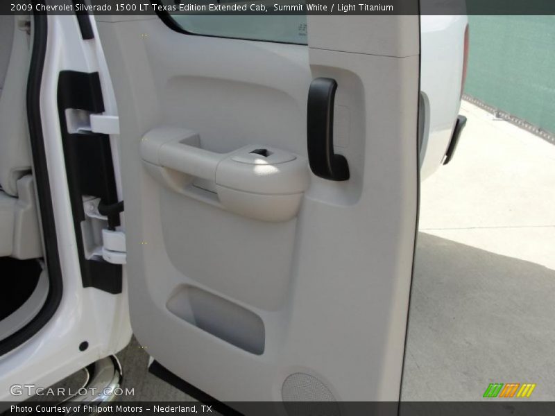 Summit White / Light Titanium 2009 Chevrolet Silverado 1500 LT Texas Edition Extended Cab