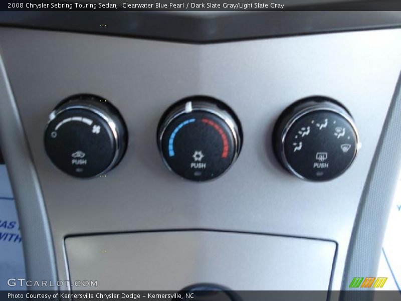 Clearwater Blue Pearl / Dark Slate Gray/Light Slate Gray 2008 Chrysler Sebring Touring Sedan
