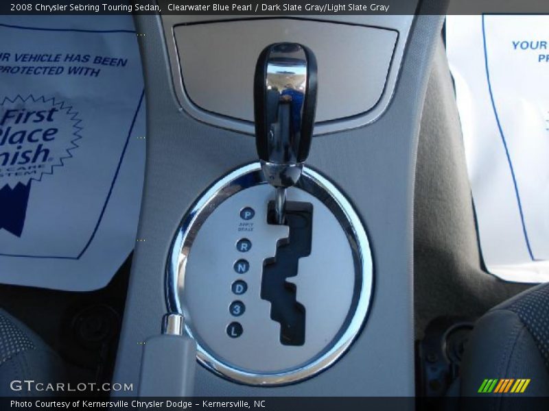 Clearwater Blue Pearl / Dark Slate Gray/Light Slate Gray 2008 Chrysler Sebring Touring Sedan