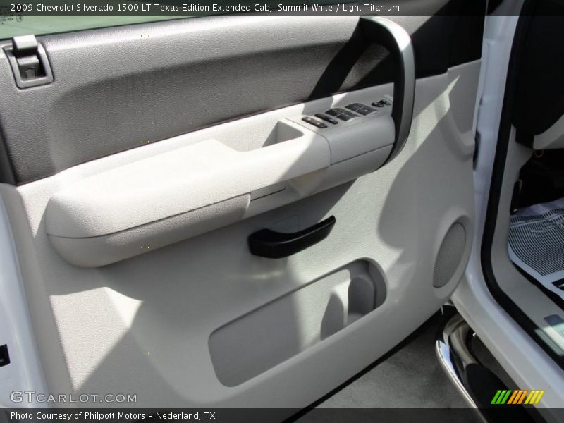Summit White / Light Titanium 2009 Chevrolet Silverado 1500 LT Texas Edition Extended Cab