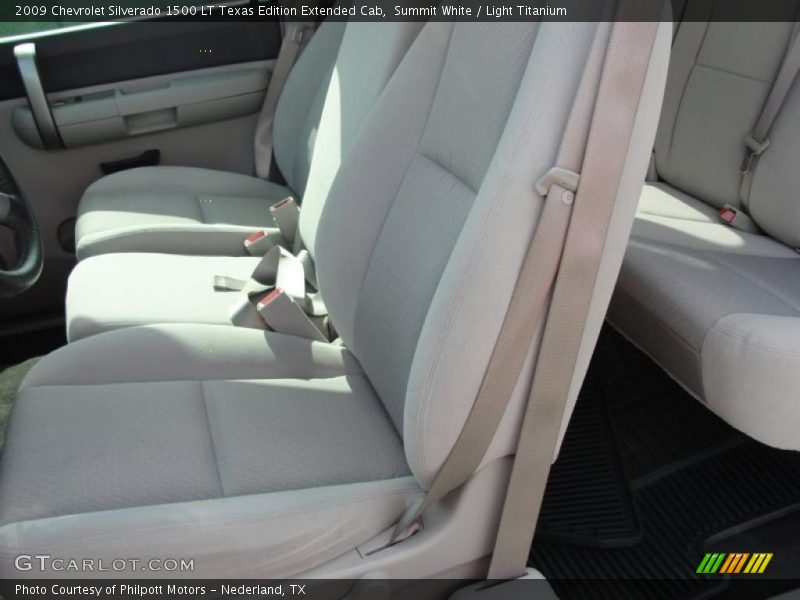 Summit White / Light Titanium 2009 Chevrolet Silverado 1500 LT Texas Edition Extended Cab