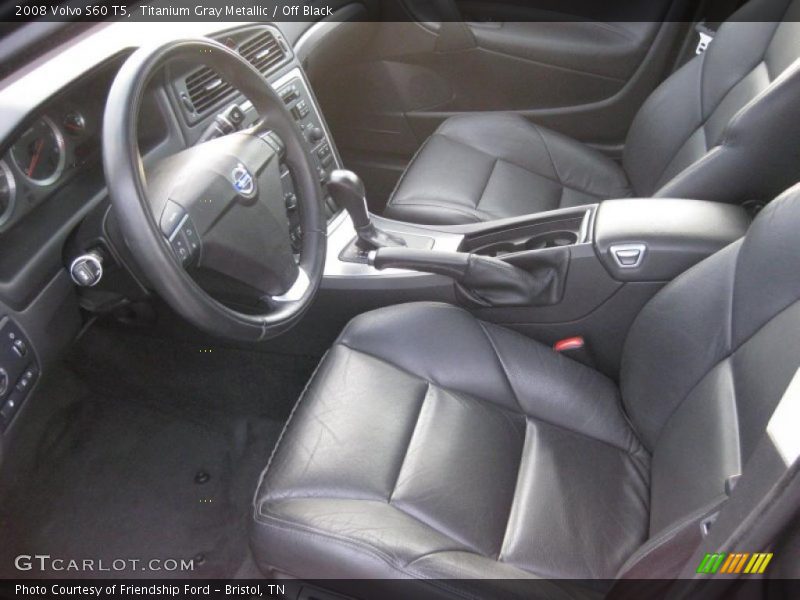  2008 S60 T5 Off Black Interior