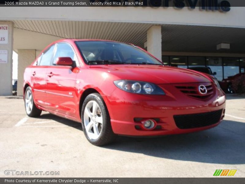 Velocity Red Mica / Black/Red 2006 Mazda MAZDA3 s Grand Touring Sedan