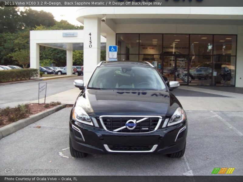 Black Sapphire Metallic / R Design Off Black/Beige Inlay 2011 Volvo XC60 3.2 R-Design