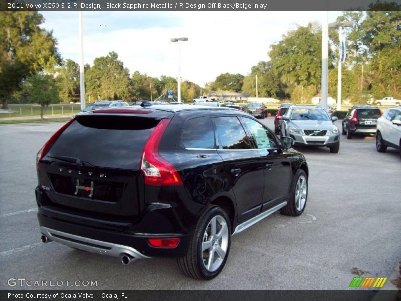 Black Sapphire Metallic / R Design Off Black/Beige Inlay 2011 Volvo XC60 3.2 R-Design
