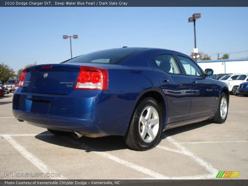 Deep Water Blue Pearl / Dark Slate Gray 2010 Dodge Charger SXT