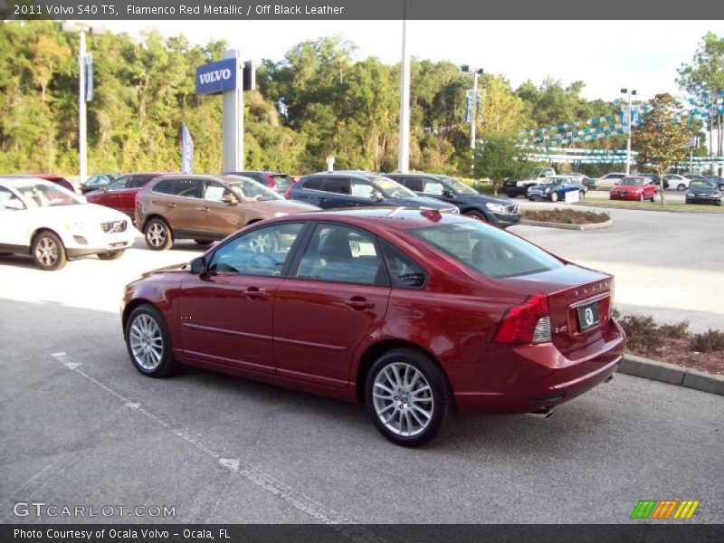 Flamenco Red Metallic / Off Black Leather 2011 Volvo S40 T5
