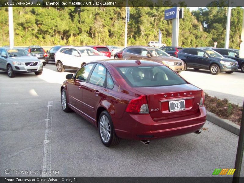 Flamenco Red Metallic / Off Black Leather 2011 Volvo S40 T5