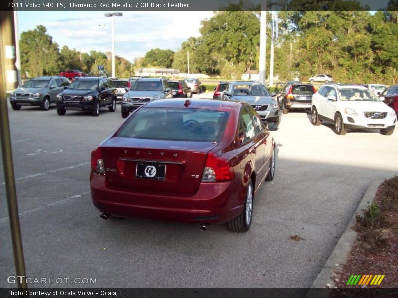 Flamenco Red Metallic / Off Black Leather 2011 Volvo S40 T5