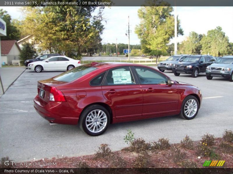 Flamenco Red Metallic / Off Black Leather 2011 Volvo S40 T5